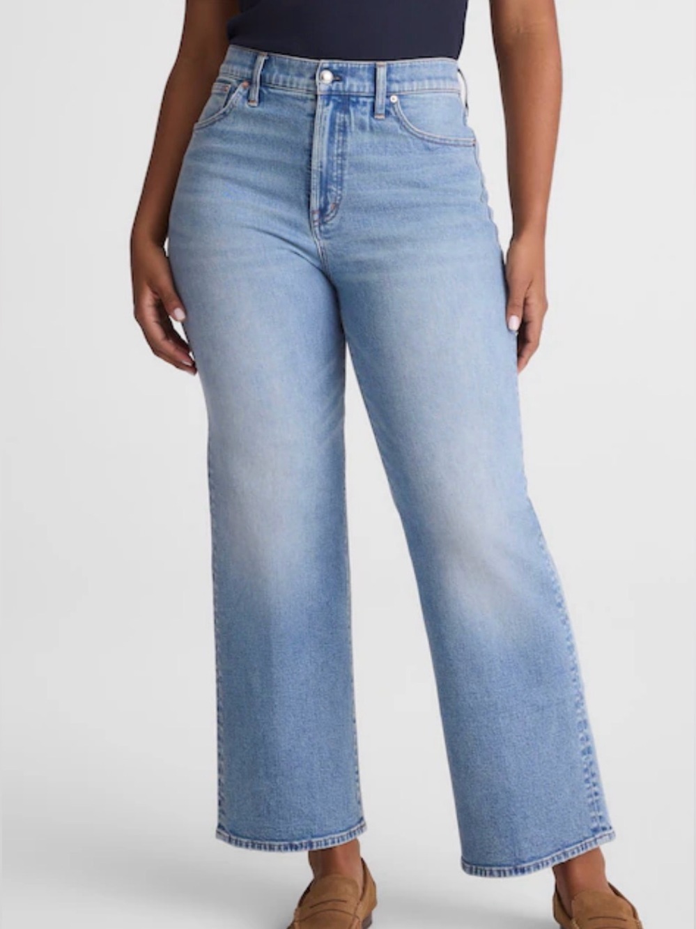 Madewell | The Curvy Perfect Vintage Wide-Leg Crop Jean | 31